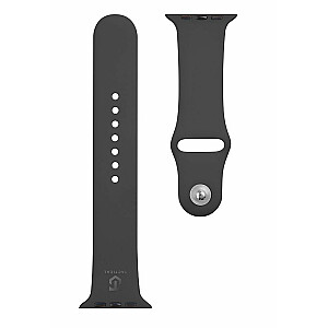 Tactical Apple Watch 42/44/45mm Silicone Strap Black
