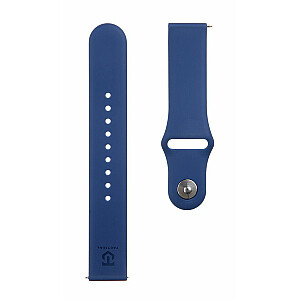 Tactical 20mm Silicone Watch Strap Dark Blue