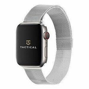 Tactical Apple Watch 38/40/41mm Magnetic Stainless Steel Strap Silver