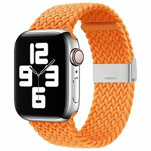 iLike Apple Watch 38/40/41 мм плетеный тканевый ремешок оранжевый