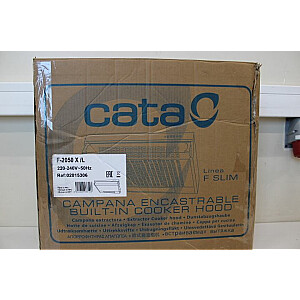 Cata SALE OUT. F-2050 X/L Hood, Inox Hood F-2050 X/L Conventional Energy efficiency class C Width 60 cm 195 m³/h Mechanical control LED Inox DAMAGED PACKAGING