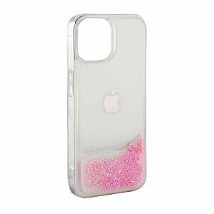 Силиконовый чехол iLike Apple iPhone 11 с блестками, розовый