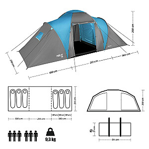 NILS CAMP HIHLAND NC6031 Палатка кемпинговая 6-местная