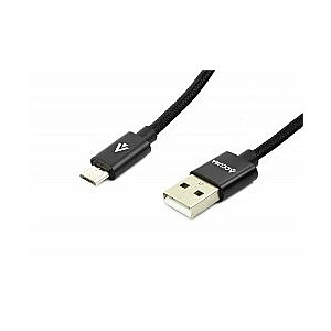 Accura USB 2.0 - micro USB 1,5 m, melns