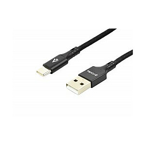 Accura USB 2.0 - USB-C 1,0 m, melns