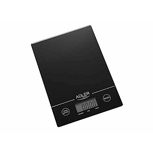 Adler SALE OUT. AD 3138 Kitchen scales, Capacity 5 kg , Big LCD Display, Auto-zero/Auto-off, Black Kitchen scales AD 3138 Maximum weight (capacity) 5 kg Graduation 1 g Display type LCD Black DAMAGED PACKAGING | Kitchen scales | AD 3138 | Maxim
