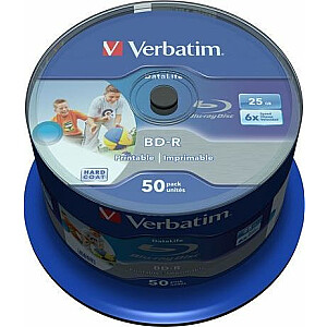 Verbatim BD-R 25 GB 6x50 gab (43812)