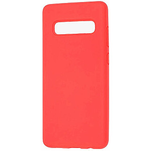 Evelatus Samsung Galaxy S10 Plus Nano Silicone Case Soft Touch TPU Red