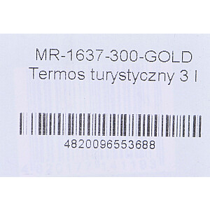 Termoss tūrists 3 l MR-1637-300-GOLD Maestro