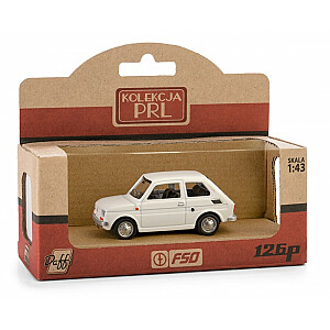PRL Fiat 126p balta automašīna