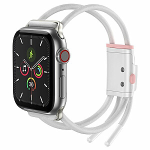 Регулируемый спортивный ремешок Baseus Let's Go для Apple Watch 38/40/41 мм Белый Розовый