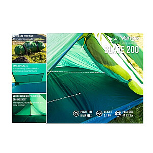VANGO BLADE 200 PAMIR GREEN TELTS