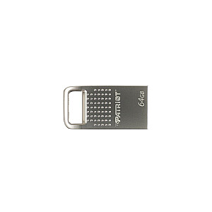 zibatmiņas karte Patriot Tab200 64GB Type A USB 2.0, mini, alumīnija, sudraba