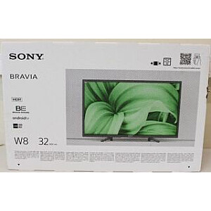 Sony KD32W800P | 32 дюйма (80 см) | Smart TV | Android | HD | Черный | ПОВРЕЖДЕННАЯ УПАКОВКА