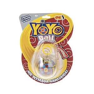 Yoyo Ball bordo blisteris, yoyo ar dzeltenām bultiņām