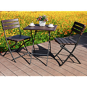 Saliekamais kafijas galdiņš dārza terases galds 62cm