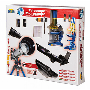Teleskops + mikroskops MĀCĪBU komplekts