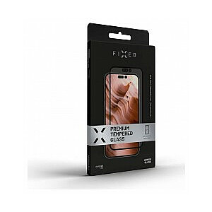 Fiksētas bruņas Full Cover 2.5D priekš Apple iPhone 12/12 Pro, melns