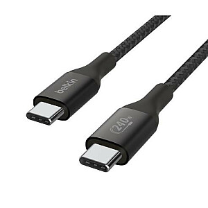 Кабель BoostCharge USB-C/USB-C 240 Вт 1 м черный