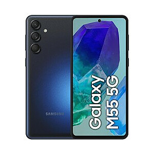 Samsung Galaxy M55 5G 128 GB, melns ar divām SIM kartēm (M556)