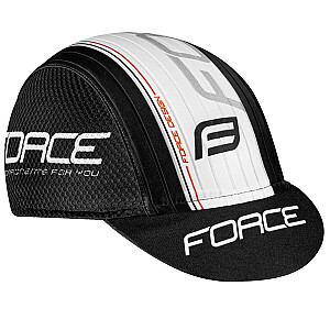 Cepure Force Team riteņbraukšanas melna/balta