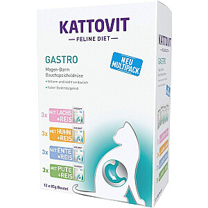 KATTOVIT Feline Diet Gastro - влажный корм для кошек - 12 x 85 г