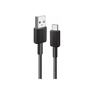 Anker 322 USB-A uz USB-C kabelis, 1,8 m, melns