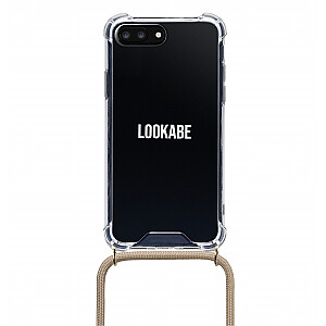 Ожерелье Lookabe для iPhone 7/8+ золотого телесного цвета loo007