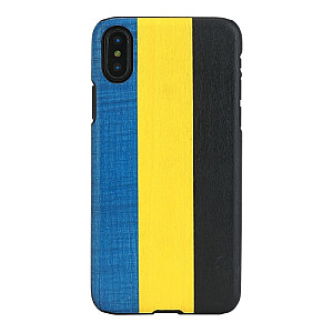 Чехол MAN&WOOD для смартфона iPhone X/XS денди синий черный