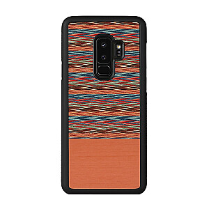 MAN&WOOD Чехол для смартфона Galaxy S9 Plus коричнево-клеточный черный