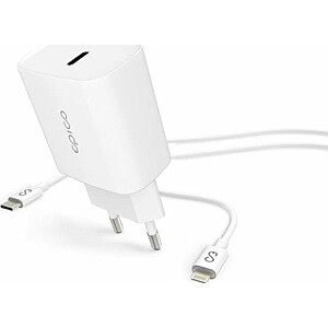 Epico lādētāja komplekts: 1 USB-C lādētājs, 3A (-)