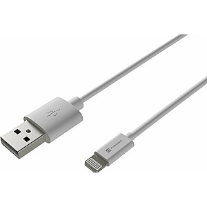 Natec USB-A — zibens kabelis, 1 m, balts (NKA-2148)