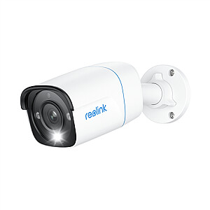 Reolink P330 Smart 4K Ultra HD PoE Security IP Camera with Person/Vehicle Detection, IP66 Waterproof, White | Reolink