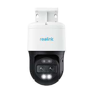 Reolink TrackMix Series P760 4K Dual-Lens Auto Tracking PTZ PoE Security Camera with Smart Detection, Night Vision, White