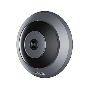 Reolink Fisheye Series P520 6MP 360° Panoramic Indoor Fisheye Camera with Smart Detection, Night Vision & Two-Way Audio, Black | Reolink