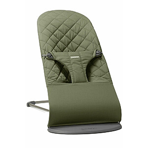 BabyBjörn šūpuļkrēsls Bliss Woven/Classic quilt Dark green 006046