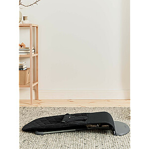 BABYBJÖRN Кресло-качалка BLISS Cotton Classic Quilt, черный + игрушка, 606030