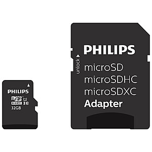 MicroSDHC 32GB class 10/UHS 1 + Adapter