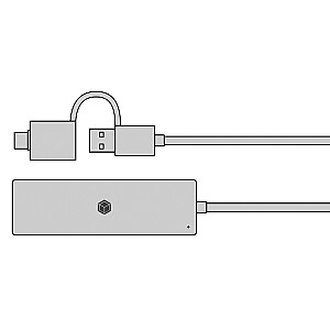 Концентратор IB-HUB1424-C3, 4 порта USB Type-A, разъем Type-C/A