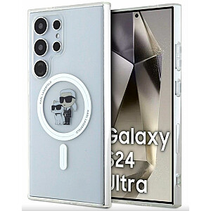 Karl Lagerfeld Samsung Galaxy S24 Ultra Hardcase IML Karl&Choupette MagSafe Transparent