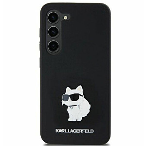 Karl Lagerfeld Samsung Galaxy A55 A556 hardcase Silicone Choupette Metal Pin Black