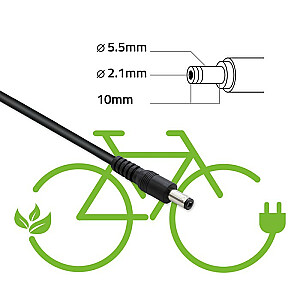 36V elektriskais velosipēdu lādētājs | 42V | 2A | 5,5*2,1