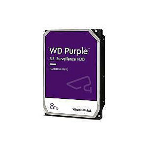 HDD WESTERN DIGITAL Purple 8TB SATA 3.0 256 МБ 7200 об/мин 3,5" WD8002PURP