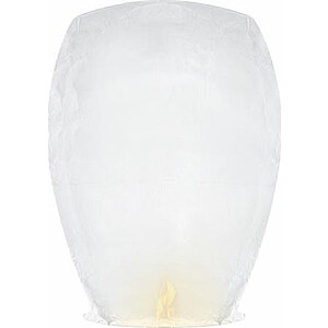 Lidojoša laterna Party Deco, balta, 37x53x95 cm, universāla