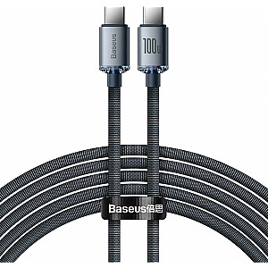 USB kabelis Baseus USB-C uz USB-C, 2 m, melns (baseus_20220112122938)