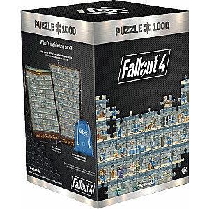 Good Loot puzle ar 1000 gabaliem. Fallout 4 privilēģiju plakāts.