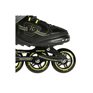 NILS EXTREME ROLLER SKATES NA9157 MELNA/ZELTA IZMĒRA. 44