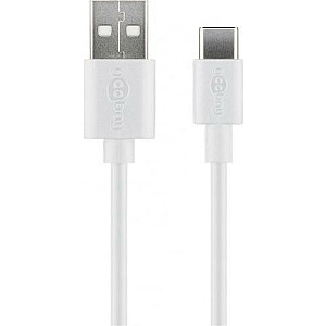 Goobay USB-A - USB-C USB-кабель 0,5 м Белый (JAB-3891583)