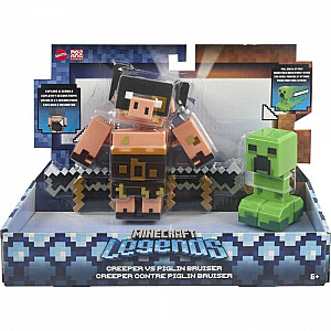 Набор фигурок Крипера против Пиглина Minecraft Legends