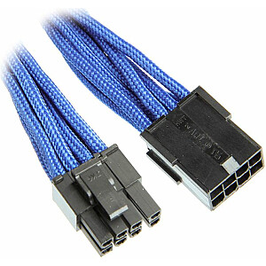 BitFenix 6 + 2-контактный удлинительный кабель PCIe 45 см - с оплеткой - синий черный